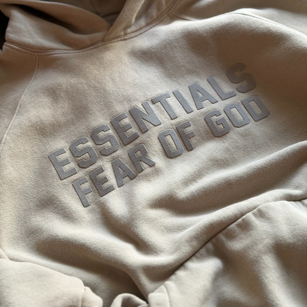 Fear of God Essentials Light Tan Hoodie